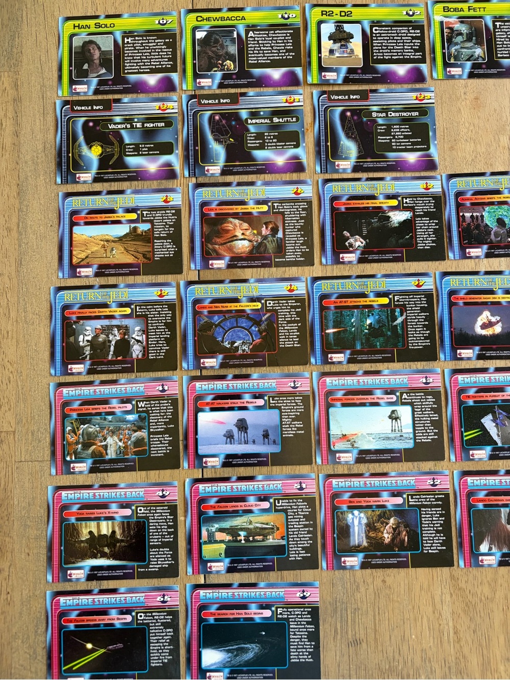 Star Wars Collectible Trading Cards - Multicolor Set